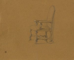 肘掛け椅子の研究 作： Johann Peter Krafft