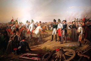 ライプツィヒの戦い後の勝利宣言（1813年 作： ヨハン・ペーター・クラフト