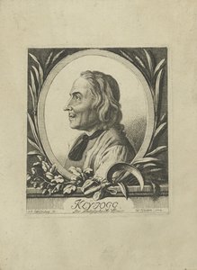ヤコブクラインジョググジャーの肖像1718-1785、1772。 作： Johann Rudolf Schellenberg