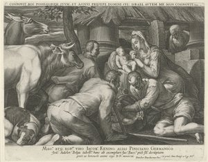 羊飼いの礼拝 作： Johann Sadeler (I)