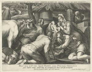 羊飼いの礼拝 作： Johann Sadeler (I)