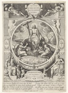 死と罪の征服者としてのキリスト 作： Johann Sadeler (I)