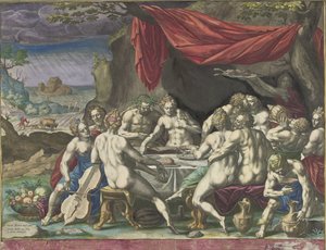 大洪水前の人類 Sicut autem erat in diebus Noe (オブジェクトのタイトル) 作： Johann Sadeler (I)