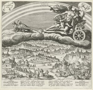 惑星金星とその世界への影響 七つの惑星 (シリーズタイトル) Planetarum effectus et eorum in signis zodiaci (シリーズタイトル) 作： Johann Sadeler (I)