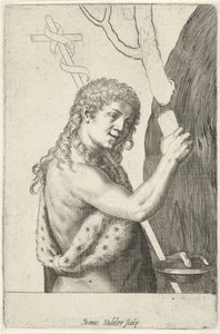 子供の頃の洗礼者ヨハネ 作： Johann Sadeler (I)