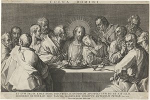 最後の晩餐 Coeni domini (オブジェクトのタイトル) 作： Johann Sadeler (I)