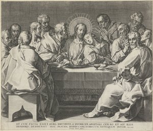 最後の晩餐 作： Johann Sadeler (I)
