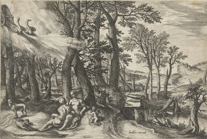 ヴィーナスとアドニス 作： Johann Sadeler (I)