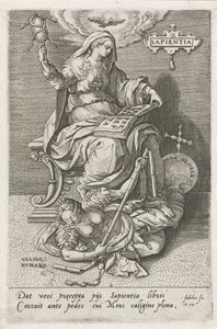 叡智（サピエンティア）は人間の戸惑いを克服する（カリゴ・ヒューマナ） Sapientia (オブジェクトのタイトル) 美徳は悪徳に打ち勝つ（シリーズタイトル）