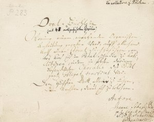 オルガン小冊子のタイトルページ。 1700-1719年頃 作： Johann Sebastian Bach