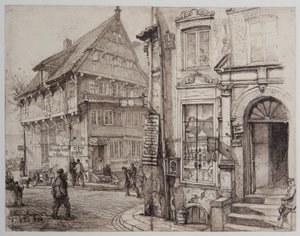 HH-Riefesell-16-Ecke-Kajen-Deichstrasse-08-02-1884 作： ヨハン・テオバルド・リーフェセル