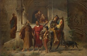 絵画のための習作：帰還する十字軍 作： Johann  Till der Jüngere