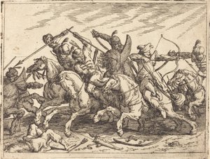 さまざまな戦いの気まぐれ 作： Johann Wilhelm Baur