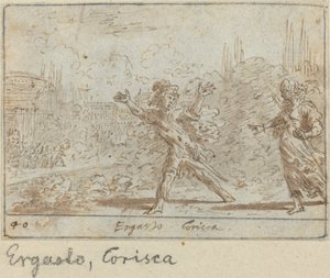 エルガストとコリスカ 作： Johann Wilhelm Baur