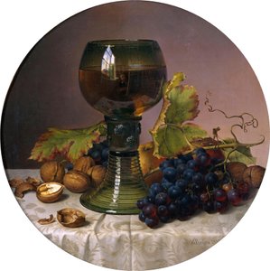 果物の静物 作： Johann Wilhelm Preyer