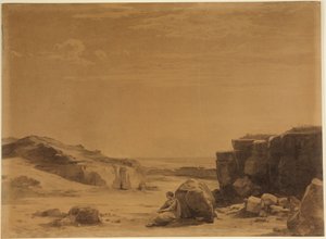 荒野のハガル（創世記 21, 16） 作： ヨハン・ヴィルヘルム・シルマー