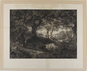 大きなイタリアの風景 作： Johann Wilhelm Schirmer