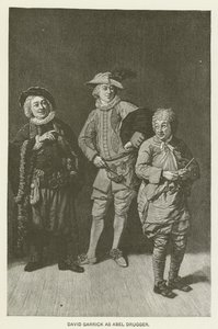 アベル・ドラッガーとしてのデビッド・ギャリック 作： Johan Joseph Zoffany