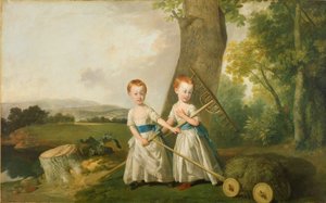 鈍い子供たち、1766-80年頃 作： Johan Joseph Zoffany