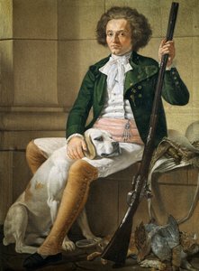 ヨハン・ゾファニー（1733-1813）の「モン・ルイ伯爵」。 作： Johann Zoffany