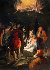 羊飼いの礼拝 作： Johann or Hans von Aachen