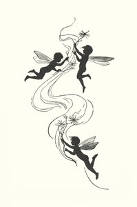 ヨハンナ・ベックマンのシルエット（リトグラフ） 作： Johanna Beckmann