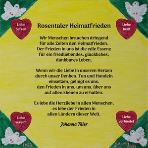 ローゼンタール祖国の平和 作： Johanna Thier
