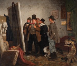 カントリー愛好家、1855 作： Johannes Adam Simon Oertel