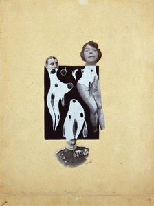 キングスのゲームでのヴィーナス - Johannes Theodor Baargeld (Zentrodada) (1892-1927)。 コラージュ 作： Johannes Baargeld