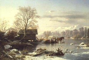 凍った湖 作： Johannes Bartolomaus Duntze