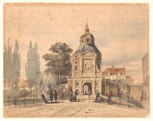 ユトレヒトの Wittevrouwenpoort 作： Johannes Bosboom (attributed to)