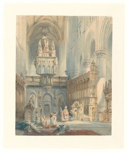 ケルキンテリア 作： Johannes Bosboom (signed by artist)