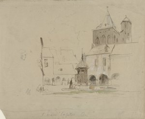 ケルンの S. Maria im Kapitol の広場の書斎