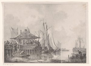 港で忙しい 作： Johannes Christiaan Schotel