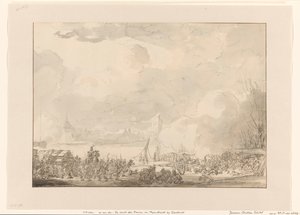 パペンドレヒトからのフランス人の逃亡、1813年 作： Johannes Christiaan Schotel