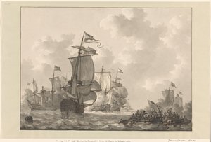 カンパードゥインの戦い、1797 作： Johannes Christiaan Schotel