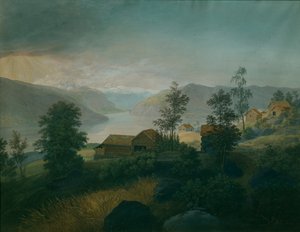 Gudbrandsdalen より (キャンバスに油彩) 作： Johannes Flintoe