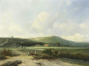 砂丘で見る 作： Johannes Franciscus Hoppenbrouwers