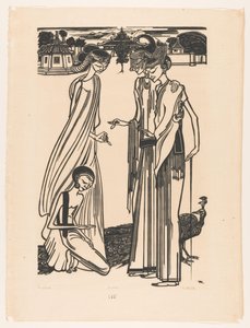 De aalmoes (オブジェクトの元のタイトル) 作： Johannes Frederik Engelbert ten Klooster (signed by artist)