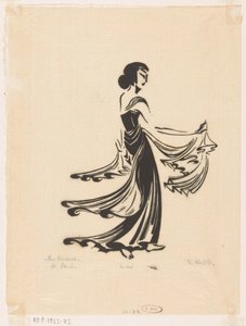 ダンス (オブジェクトの元のタイトル) ジャワのダンサー (オブジェクトの元のシリーズのタイトル) 作： Johannes Frederik Engelbert ten Klooster (signed by artist)