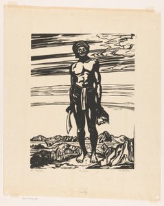 戦士 (オブジェクトの元のタイトル) 作： Johannes Frederik Engelbert ten Klooster (signed by artist)
