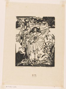 Hindoedanseres (オブジェクトの元のタイトル) 作： Johannes Frederik Engelbert ten Klooster (signed by artist)