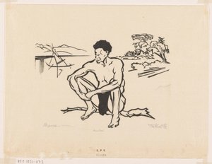 パポエア（原題） 作： Johannes Frederik Engelbert ten Klooster (signed by artist)