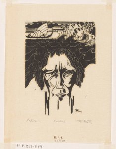 Papoea (オブジェクトの元のタイトル) 作： Johannes Frederik Engelbert ten Klooster (signed by artist)