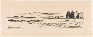 Riviermonding N. N. Guinea (オブジェクトの元のタイトル) 作： Johannes Frederik Engelbert ten Klooster (signed by artist)