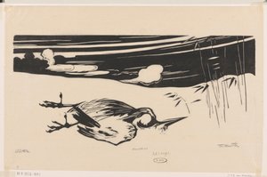 冬 (オブジェクトの元のタイトル) 作： Johannes Frederik Engelbert ten Klooster (signed by artist)