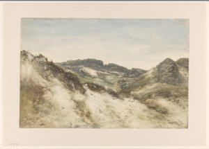 Zorgvliet の砂丘の風景 作： Johannes Gijsbert Vogel