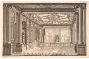 Chrのダイニングルーム。 アマリエンボーの VII の邸宅 作： Johannes Gottfred Bradt