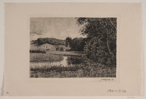 小川のある風景 作： Johannes Groth