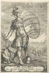 Romeinse krijgsman voor een slagveld Titelpagina voor Caius Velleius Paterculus cum Selectis Variorum Notis、1659 作： Johannes Hackius